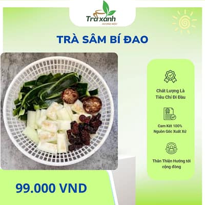 cách pha trà sâm bí đao