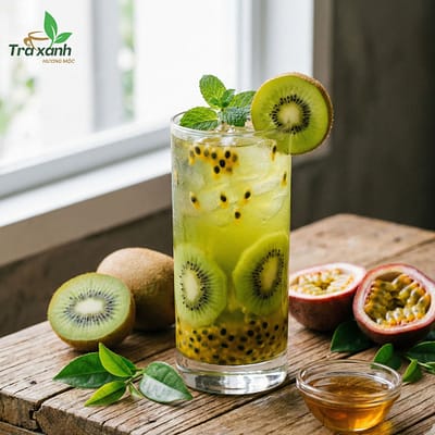 Trà xanh kiwi chanh leo